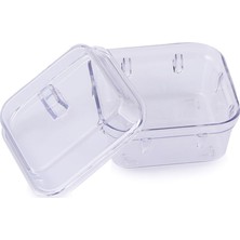 EW's Kitchenware Kitchenware Akrilik 6Lı Kapaklı Kahvaltılık Soft Beyaz