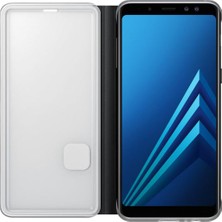 Samsung Galaxy Siyah A8 (2018) Neon Flip Kılıf- EF-FA530PBEGWW