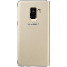 Samsung Galaxy Altın A8 (2018) Neon Flip Kılıf-EF-FA530PFEGWW