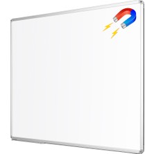 Penguen 100 Cm  X 130 Cm  Alüminyum Çerçeve Duvara Monte Manyetik Yazı Tahtası Beyaz