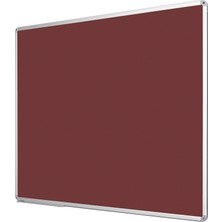 Penguen 60 Cm  X 200 Cm  Alüminyum Çerçeve Duvara Monte Bordo Kumaşlı Pano