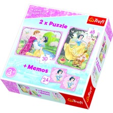 Trefl 2 in1+Memos Snow White in Love, Disney