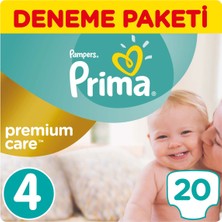 Prima Bebek Bezi Premium Care 4 Beden Maxi Tekli Paket 20 Adet