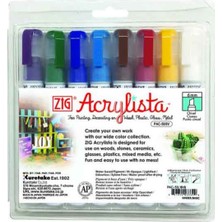 Zig Acrylista Markör Kesik Uç Pac-50/8Vb 8Li Set