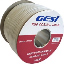 Gesi Rg6 Anten Kablosu 100Metre 64Tel