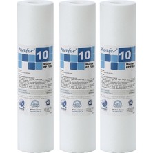 Global Water Solutions Kum ve Tortu Filtresi / 10 mikron (3 Adet)