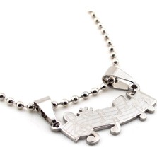 Solfera Sol Anahtarı Notalar Müzik Çelik Erkek Kolye K946