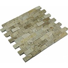 Markataş 2,5x5cm Rustik Traverten Patlatma Mozaik