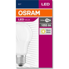 Osram Led Value 10W Sarı Işık E-27 1055lm Ampul