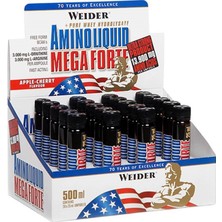 Weider Amino Liquid Mega Forte 20 Ampul Elma-Vişne (Orijinal Distribütör Bandrollü)