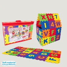 Akar Oyuncak 12 Cm 36 Parça Eva  Harf Rakam Puzzle