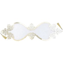 Diva Home Osmanlı Oval Desenli Tekli Kadife Runner