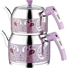 Kahramanlar Ortaboy Lale Lila Çaydanlık