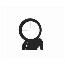 Stickermarket Silah Sticker Siyah