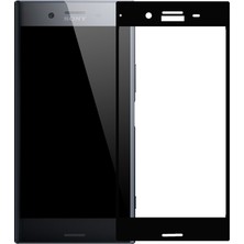 Microcase Sony Xperia XZ Çerçeveli Tempered Glass Cam Ekran Koruyucu