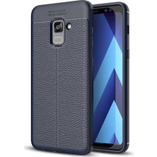 Microsonic Samsung Galaxy A8 2018 Kılıf Suni Deri Silikon