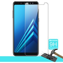 Microsonic Samsung Galaxy A8 Plus 2018 Temperli Cam Ekran koruyucu  film