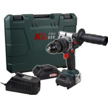 KL Pro  Kldm1820B 18Volt/2.0Ah Li-İon Çift Akülü Kömürsüz Profesyonel Darbeli Matkap