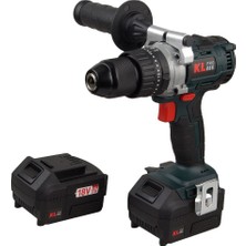 Klpro Kldm1840B 18Volt/4.0Ah Li-İon Çift Akülü Kömürsüz Profesyonel Darbeli Matkap