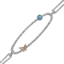 Harem Altın 18 Ayar Altın Pırlanta Nazar Kelebek Bileklik 48548