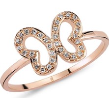 Harem Altın 18 Ayar Altın Pırlanta Kelebek Yüzük 47195