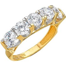 Harem Altın 14 Ayar Altın Beştaş Yüzük E330