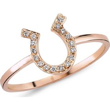 Harem Altın 18 Ayar Altın Pırlanta Nal Yüzük 47194