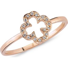 Harem Altın 18 Ayar Altın Pırlanta Yonca Yüzük 47183