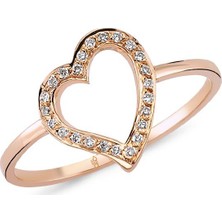 Harem Altın 18 Ayar Altın Pırlanta Kalp Yüzük 47189