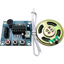 Robotekno ISD1820 Ses Kayıt Modülü Ve Hoparlör Arduino Raspberry PI PIC