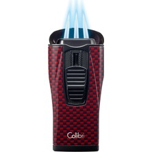 Colibri Monaco 3 Jet Alev Karbon Puro Çakmak Kırmızı Lı880T12