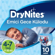 Huggies DryNites Erkek Emici Gece Külodu 4-7 Yaş 10 Adet