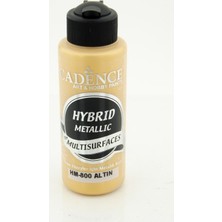 Cadence Hibrit Metalik Boya H800 Altın Renk 120 ml Tüm Yüzeyler İçin Uygun