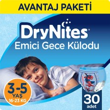 Huggies DryNites Erkek Emici Gece Külodu 3 - 5 Yaş Fırsat Paketi 30 Adet