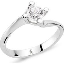 Harem Altın 18 Ayar Altın 0.30 Ct Pırlanta Tektaş Yüzük Rm30067