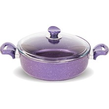 Fms Granit 28Cm Mor Basık Tencere