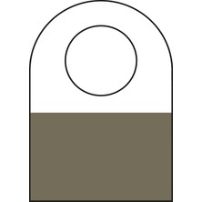 Aso Yapışkanlı Şeffaf Askı Etiketi 1000 adet HT351