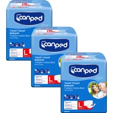 Canped Belbantlı Hasta Bezi Eko Büyük  (14x3) 42'li