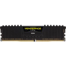 Corsair Vengeance LPX Siyah 4Gb 2400Mhz DDR4 Soğutuculu CL16 Pc Ram CMK4GX4M1A2400C16