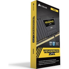 Corsair Vengeance LPX Siyah 4Gb 2400Mhz DDR4 Soğutuculu CL16 Pc Ram CMK4GX4M1A2400C16