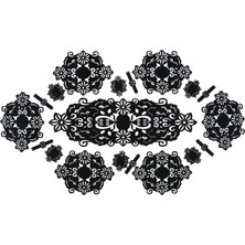 Diva home Amerikan Keçe Servis Takımı 19 Parça Siyah