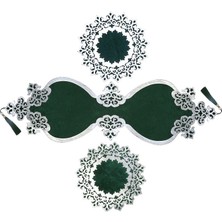 Diva home OSMANLI KADİFE DERİ 3 PARÇA RUNNER SET