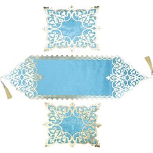 Diva home OSMANLI KADİFE DERİ 3 PARÇA LUX RUNNER SET