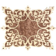 Diva home KADİFE ÜSTÜ DERİLİ TEKLİ TABAK ALTLIK