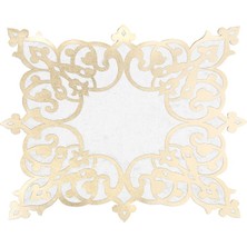 Diva home KADİFE ÜSTÜ DERİLİ TEKLİ TABAK ALTLIK