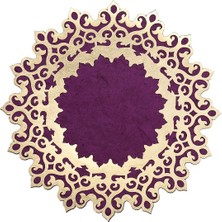 Diva home KADİFE ÜSTÜ DERİLİ TEKLİ TABAK ALTLIK