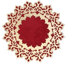 Diva home KADİFE ÜSTÜ DERİLİ TEKLİ TABAK ALTLIK