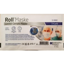 Roll Steril Lastikli 3 Katlı Maske