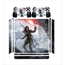 StickerMarket PS4 Slim Tomb Raider Sticker Seti