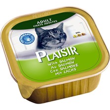Plaisir Somonlu Pate Yetişkin Kedi Maması 100 Gr